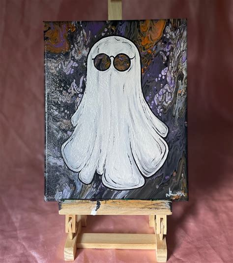 Spookedelic Ghost Painting - Etsy