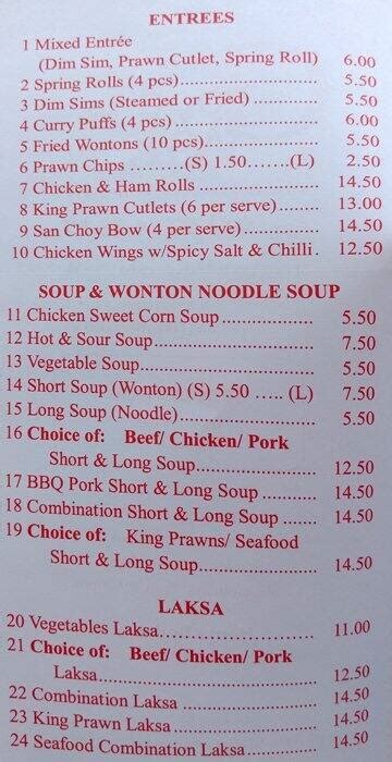 Good Wok Menu Menu For Good Wok Revesby Sydney Urbanspoon Zomato