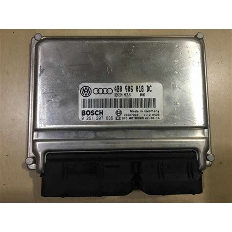 Engine Ecu Bosch Me75 0261207636 Vag 4b0906018dc