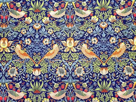 William Morris Upholstery Fabric By The Yard Strawberry Etsy Australia