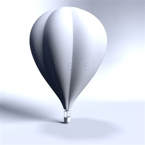 Hot Air Balloon Free D Model Ds Obj Blend Fbx Mtl Free D