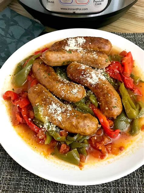 Instant Pot Italian Sausage And Peppers Stylish Cravings