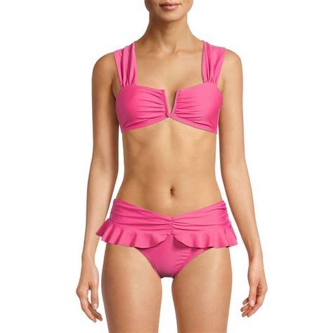 Time And Tru Women S Women S Plus V Wire Bikini Top Ct Delivery Or Pickup Near Me Instacart