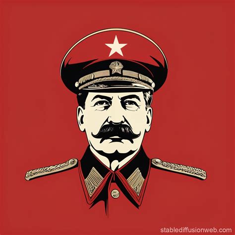 Minimalist Joseph Stalin Symbol Stable Diffusion Online