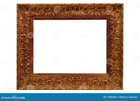 Antique Gold Old Style Gilded Picture Frame Stock Images Image 17256584