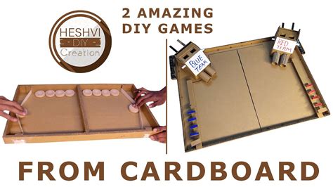 2 Amazing Cardboard Games Compilation Game From Cardboard At Home