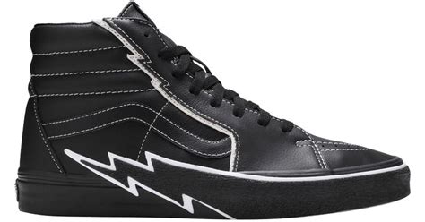 Vans Sk8 Hi Bolt Black For Men Lyst