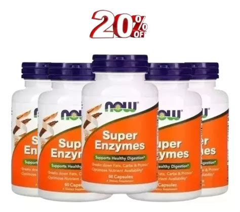 Potes Super Enzyme Enzimas Digestivas Caps Now Foods