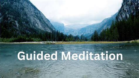 10 Minute Guided Meditation With Rainfall Asmr Youtube