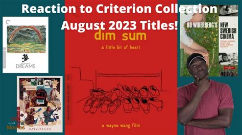 Criterion Collection August 2023 Titles REACTION YouTube