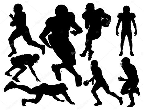 American football players silhouette Stock Vector Image by ©YurikswO ...