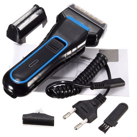 SJ Rechargeable Double Bladed Hair Shaver With Trimmer Clipper For Men