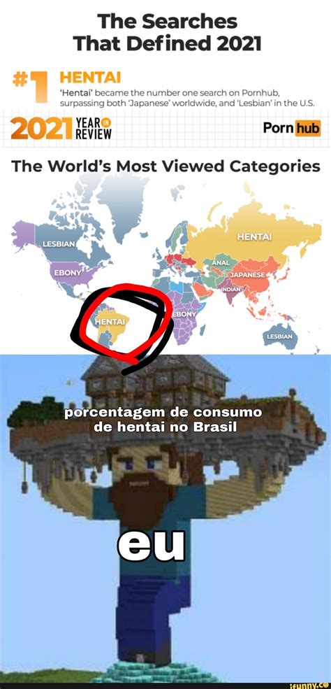 The Searches That Defined 2021 Hentai Became The Number One Search On Pornhub Surpassing Both