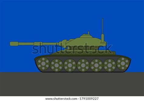 side view tank flat design stock vector royalty