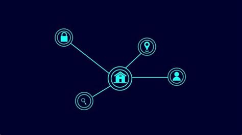 digital animation network connections icon animation stock footage
