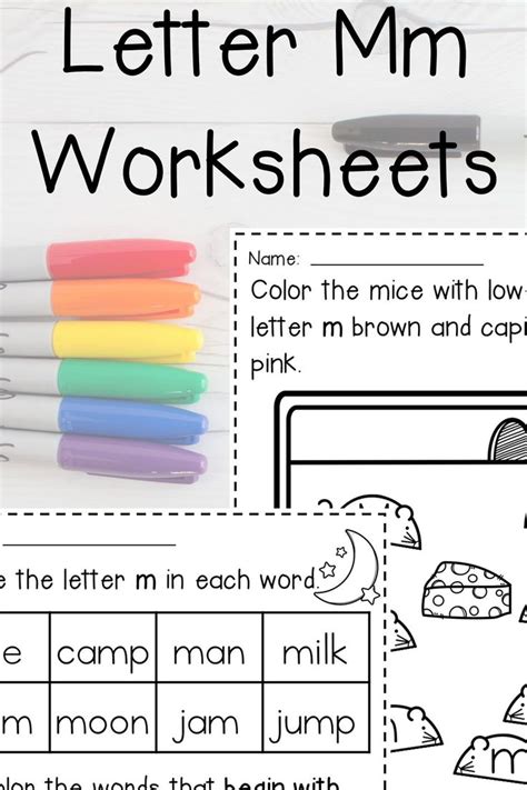 Beginning Letter Sound M Worksheets Activities and Crafts | Letter ...