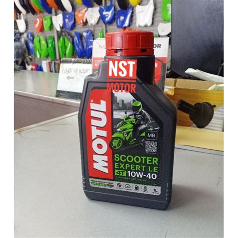 Jual Oli Motor Matic Motul Scooter Expert LE Sae 10W 40 1 Liter