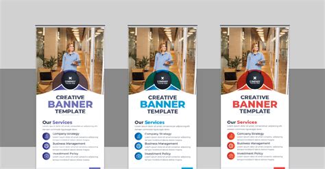 Corporate Roll Up Banner Design X Banner Standee Pull Up Design