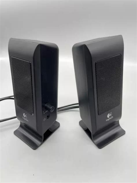 Logitech S100 Black Speaker Jack System Pc Computer Portable Uk Plug £19 99 Picclick Uk