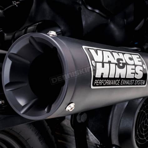 Vance Hines Black Upsweep Exhaust System 48241 Dennis Kirk