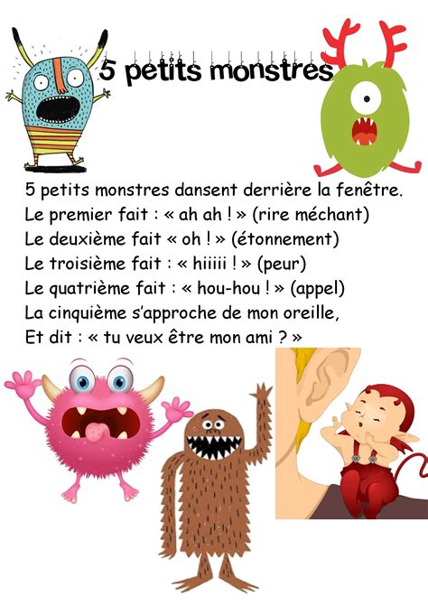 Monstrueuses Comptines Comptine Halloween Comptine Et Jeux De Doigts