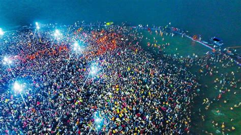 Over Million Pilgrims Take Dip In Sangam On Day Of Maha Kumbh