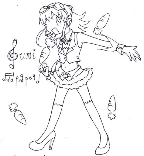 Gumi Megpoid Lineart By Dirroronna97 On Deviantart