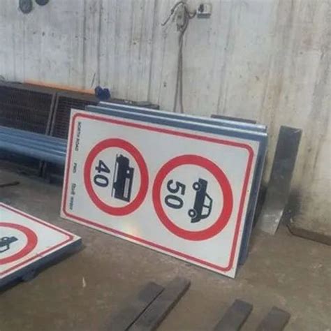 Aluminum Aluminium Road Safety Sign Board Shape Rectangular Size 5