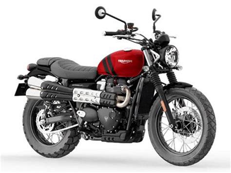 New Triumph Scrambler Carnival Red Jet Black Motorcycles