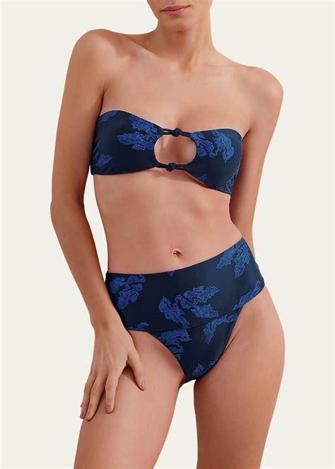 Vix Quizas Indigo Stella Bandeau Bikini Top Bergdorf Goodman