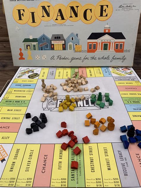 vintage finance game  parker brothers board game family game night