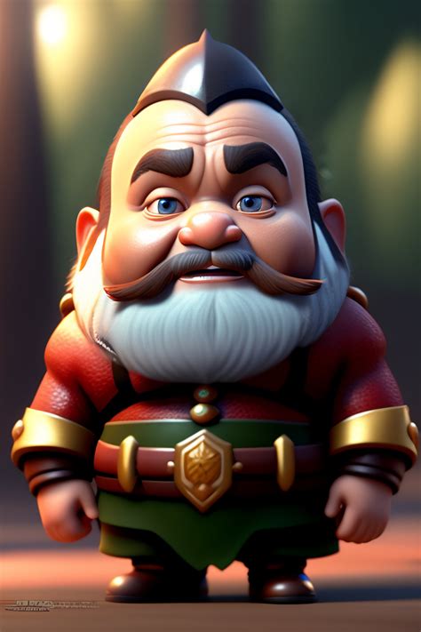 Lexica Forest Dwarf General De Gaule Cute As A Pixar Disney Character