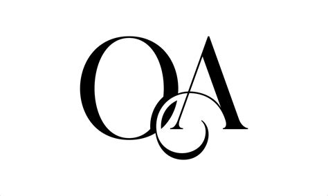 OA Logo Design. Initial OA Letter Logo Icon Design Vector Pro Vector ...