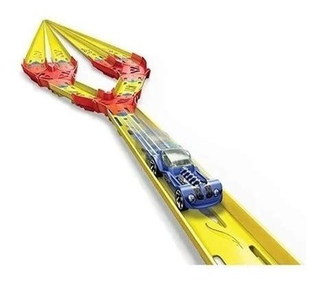 Hot Wheels Track Builder Paquete De Pista Dividida Con Auto Cuotas Sin Inter S