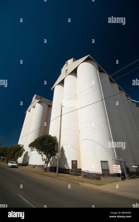 Peanut Silos Kingaroy Queensland Stock Photo Alamy