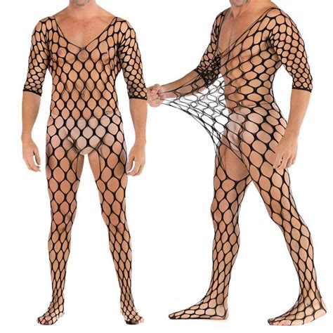 Open Crotch Fishnet Bodystocking 1 000 Men S Lingerie Free Shipping