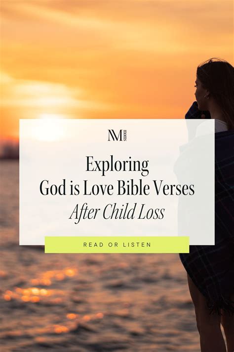 Exploring God Is Love Bible Verses After Child Loss