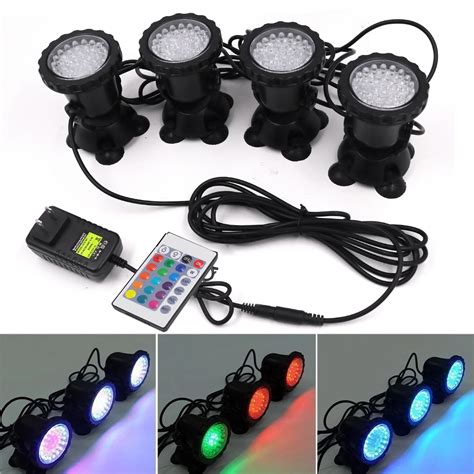 L Mpada Submersa Led Rgb Prova D Gua Ip Para Aqu Rio Ponto