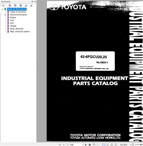 Toyota Forklift Fgcu Fgcu Parts Catalog En De Fr Es