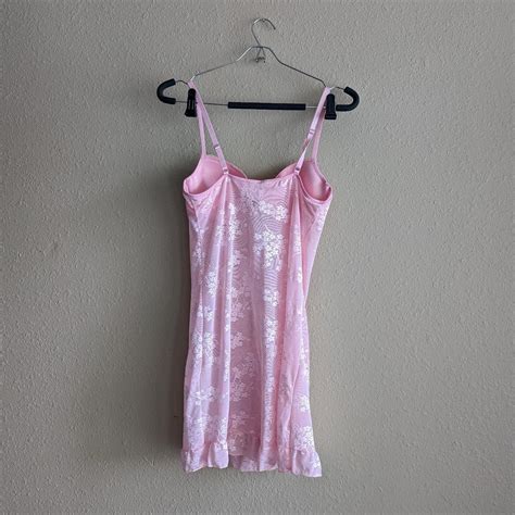 Babydoll Pink Night Slip Lace Lingerie Depop