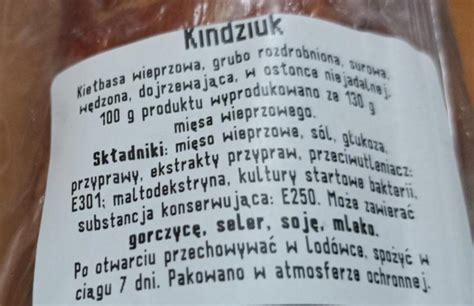 Kindziuk Balcerzak Kalorie Kj I Warto Ci Od Ywcze Dine Fit Pl