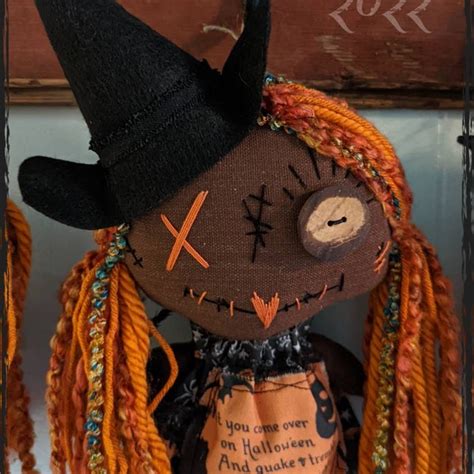Lucky Green Vudu Poppet, Original Handmade Art Doll, Creepy Cute Doll ...