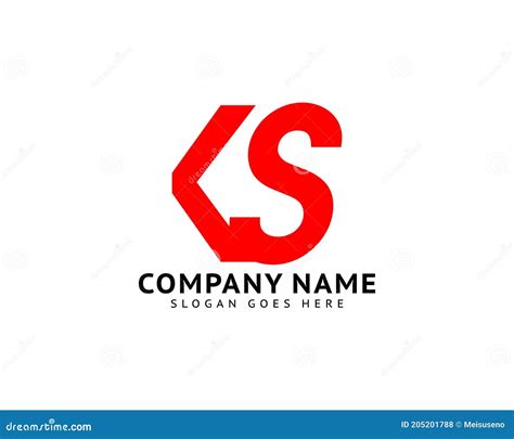 Initial Letter Ks Logo Template Design Stock Vector Illustration Of