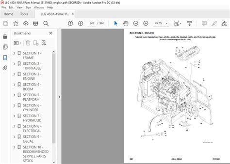 Jlg 450a 450aj Parts Manual 3121660 Pdf Download Heydownloads Manual Downloads