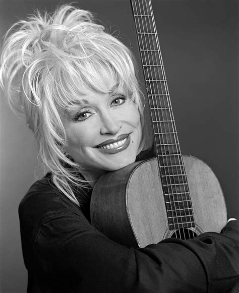 Dolly Parton Guitar Black And White Dolly Parton Smile Hd Phone