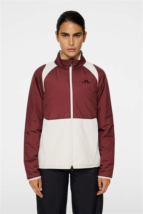 Shona Hybrid Jacket Cabernet Jlindeberg