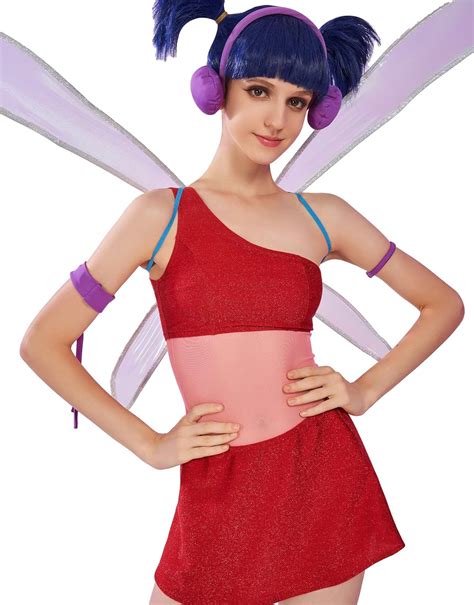 Winx Club Damen Musa One Shoulder Top Leotard Und Rock Mit Einem Paar