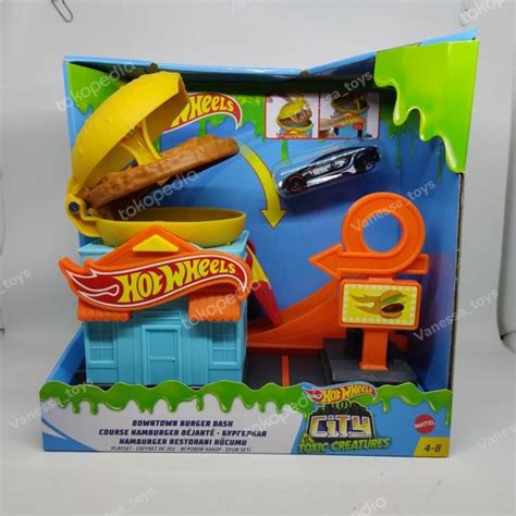 Jual Hot Wheels City Downtown Playset Burger Dash TERMURAH Shopee Indonesia