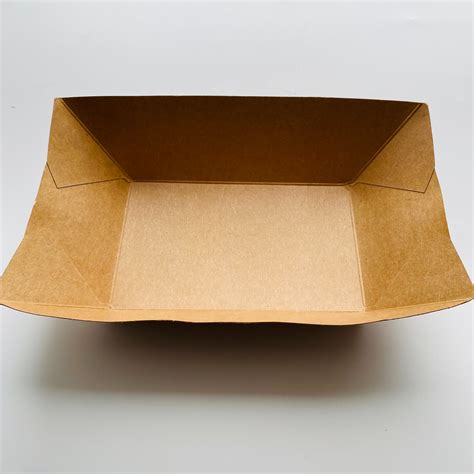 Custom Wholesale Disposable Tray Kraft Paper Boat Paper Food Tray Food