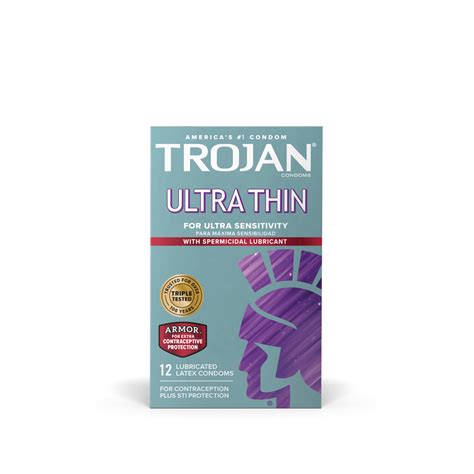 Trojan™ Ultra Thin Armor™ Spermicidal Lubricated Condoms Trojan™